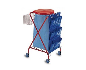  Carrello a x verniciato rosso